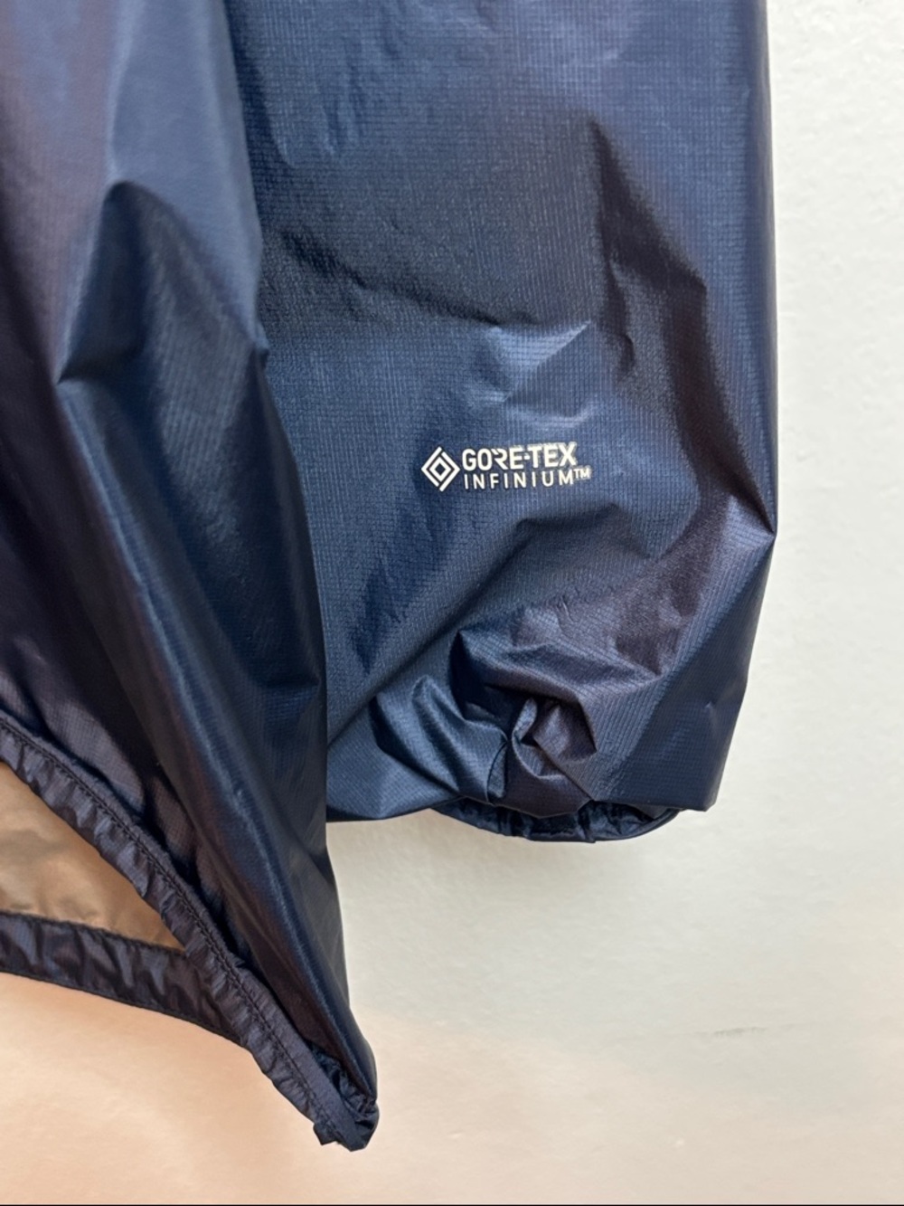 Montbell Men’s XL Versalite Windstopper Gore-Tex Navy Blue Jacket Rainwear - Picture 7 of 12